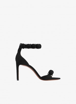 Black Women's Alaia Bombe Sandals Australia | H2X-5422