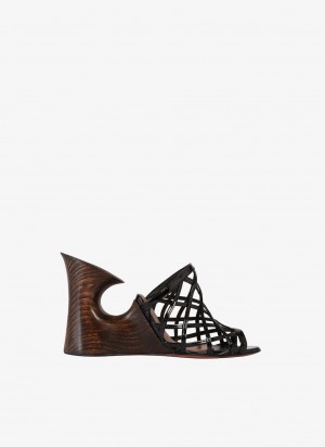 Black Women's Alaia La Sculpture Mules Australia | I0N-2855