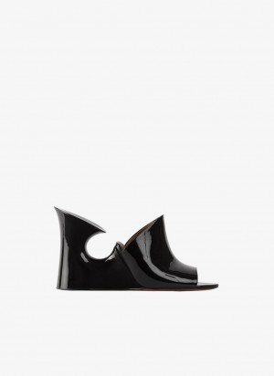 Black Women's Alaia La Sculpture Mules Australia | T5C-5823