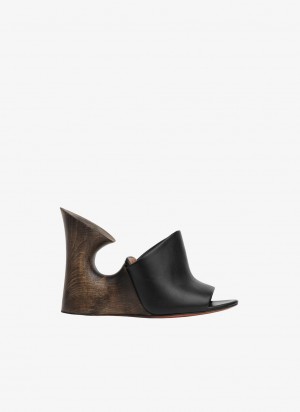 Black Women's Alaia La Sculpture Mules Australia | Z3H-8218