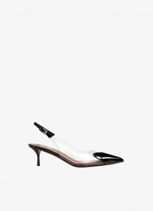 Black Women's Alaia Le Cœur Slingbacks Pumps Australia | R9C-3170