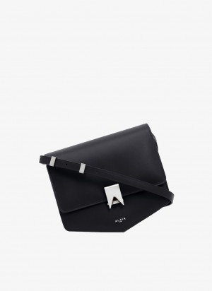 Black Women's Alaia Le Papa Shoulder Bags Australia | T7Y-5032