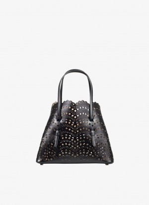 Black Women's Alaia Mina 20 Tote Bags Australia | M0K-8462