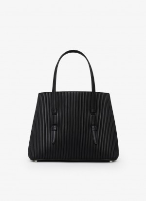 Black Women's Alaia Mina 25 Tote Bags Australia | Y1Q-5486