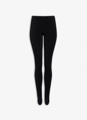 Black Women's Alaia Stretch Leggings Australia | P8T-9008