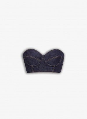 Blue Women's Alaia Bustier Bra Tops Australia | A5Z-9912