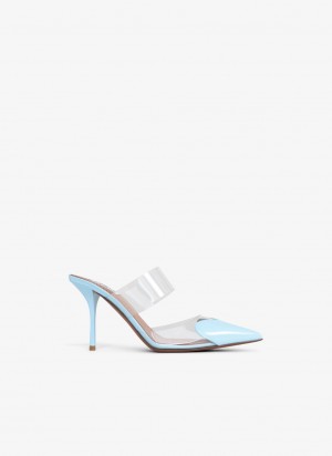 Blue Women's Alaia Le Cœur Mules Australia | E6Y-6630