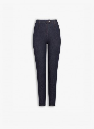 Blue Women's Alaia Legging Pants Australia | Q6Y-0866