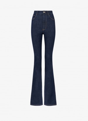 Blue Women's Alaia Long Bootcut Jeans Australia | L6F-2693