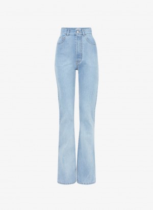 Blue Women's Alaia Long Bootcut Jeans Australia | L9Y-5652