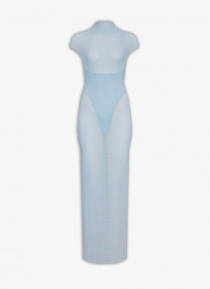 Blue Women's Alaia Sculpting Corset Dress Australia | C9L-8016