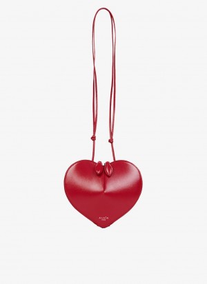 Lacquer Red Women's Alaia Le Cœur Heart Bag Australia | I3D-9258