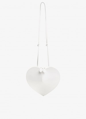 Optic White Women's Alaia Le Cœur Heart Bag Australia | R8S-3186