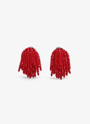 Red Women's Alaia Fireworks Earrings Australia | Q7W-8994