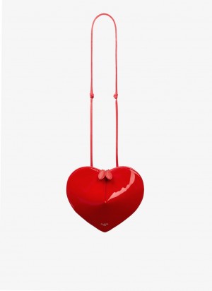 Red Women's Alaia Le Cœur Heart Bag Australia | Q8K-6806