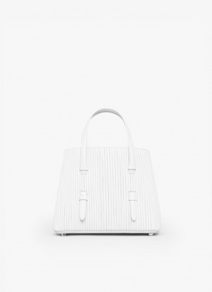 White Women's Alaia Mina 20 Tote Bags Australia | F9P-8991