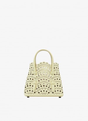 Yellow Women's Alaia Mina 16 Tote Bags Australia | L7U-4485