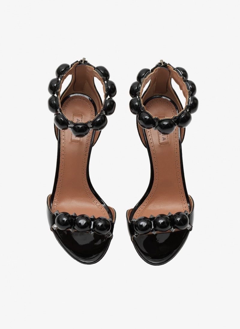 Black Women's Alaia Bombe Sandals Australia | A4S-5929