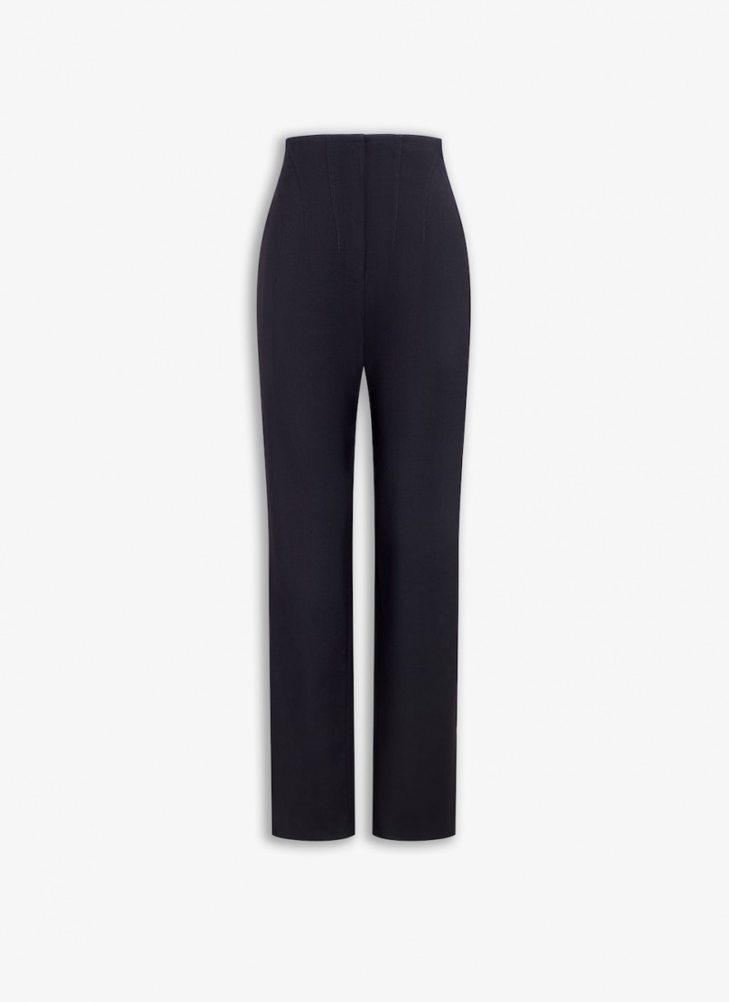 Black Women\'s Alaia Corset Pants Australia | Q1J-3064