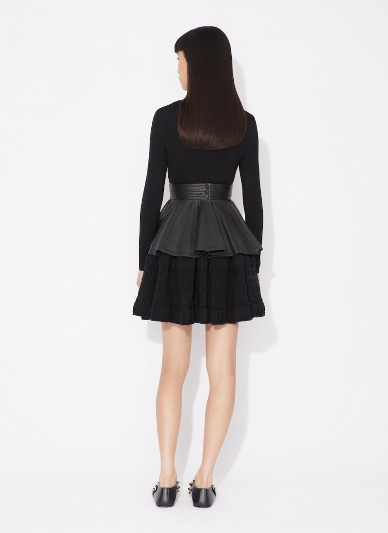 Black Women's Alaia Crinoline Dress Australia | R5D-2192