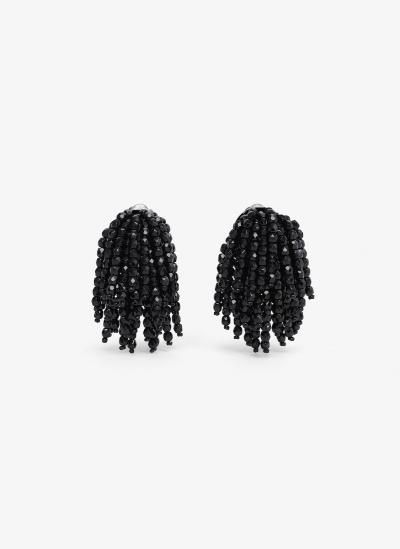 Black Women\'s Alaia Fireworks Earrings Australia | O7S-4420