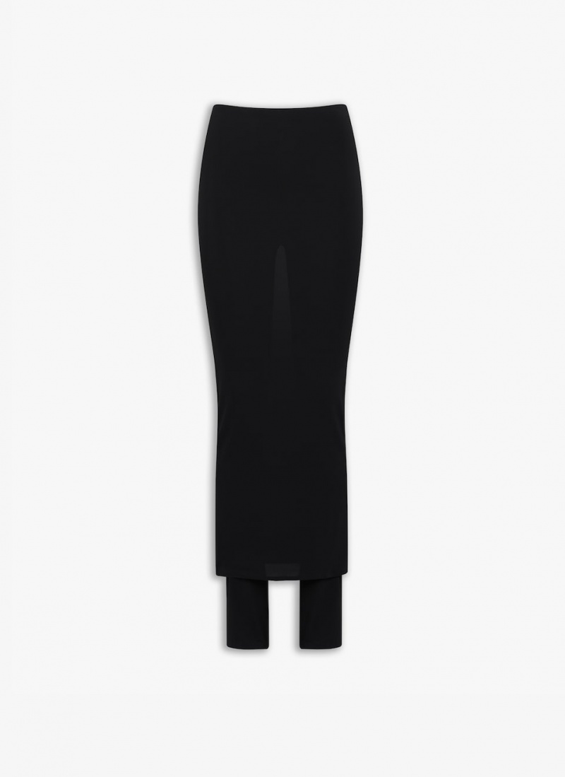 Black Women\'s Alaia Fluid Skirts Pants Australia | S3W-3441