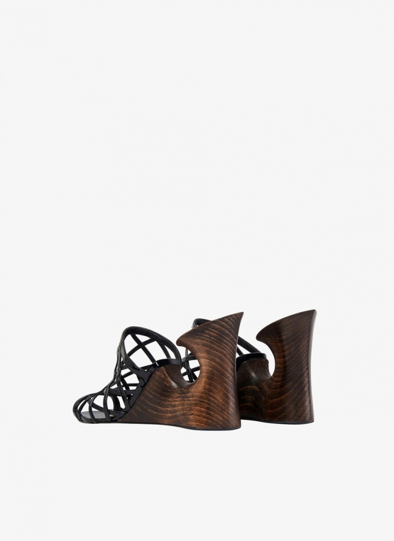 Black Women's Alaia La Sculpture Mules Australia | I0N-2855