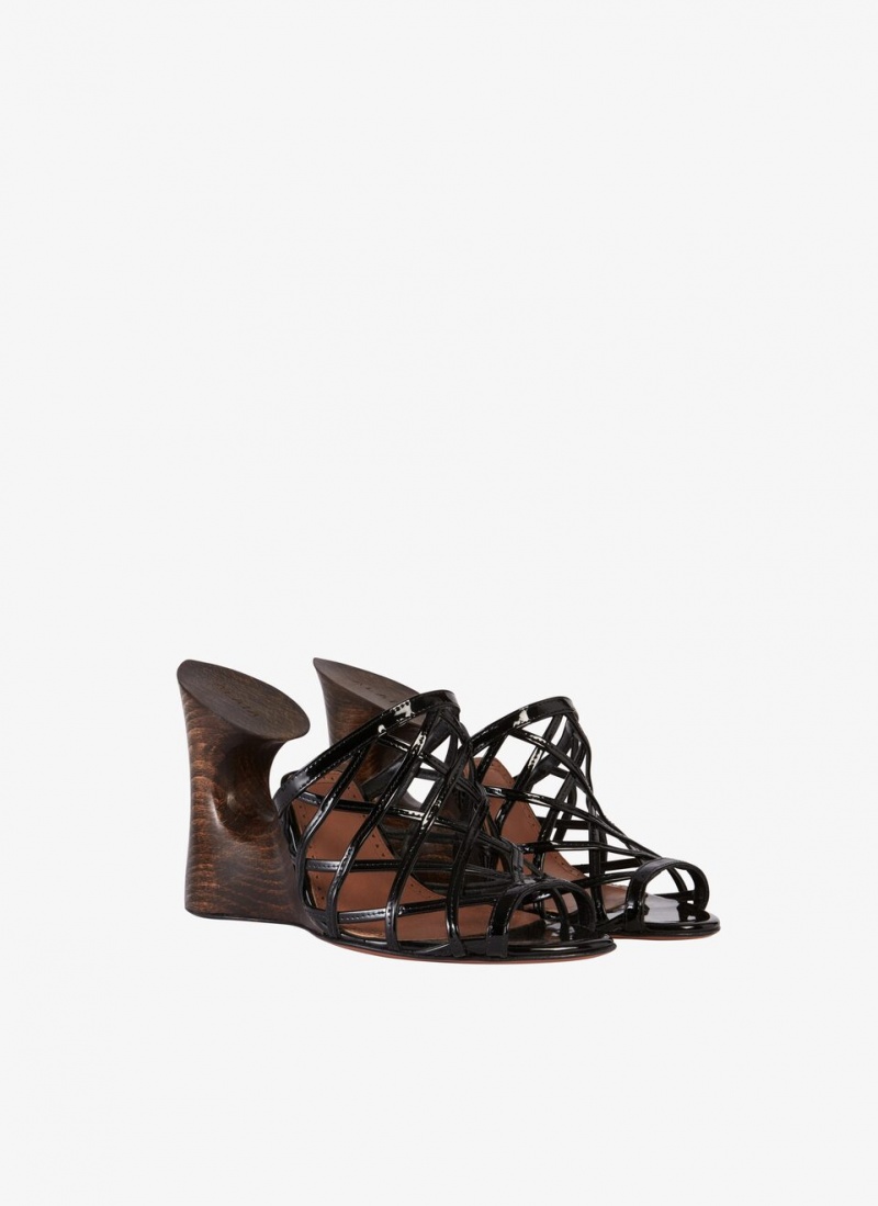 Black Women's Alaia La Sculpture Mules Australia | I0N-2855