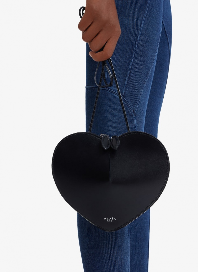 Black Women's Alaia Le Cœur Heart Bag Australia | F4D-9746