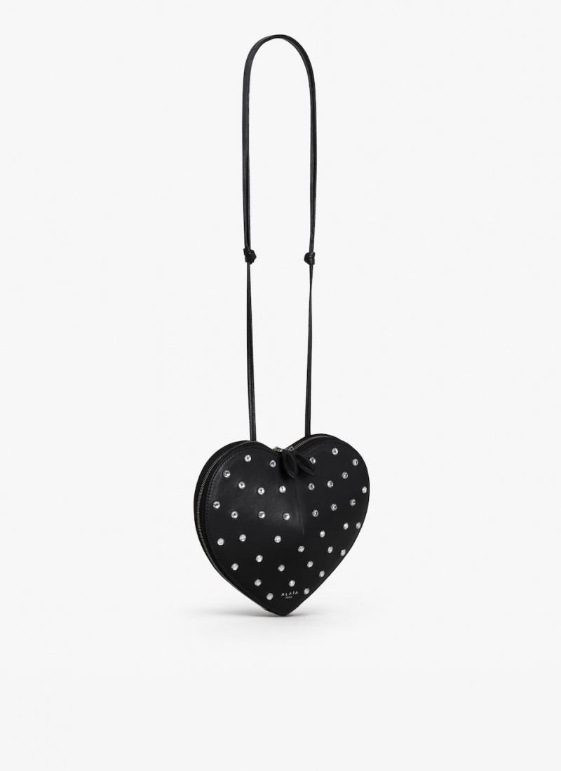 Black Women's Alaia Le Cœur Heart Bag Australia | L7G-9414