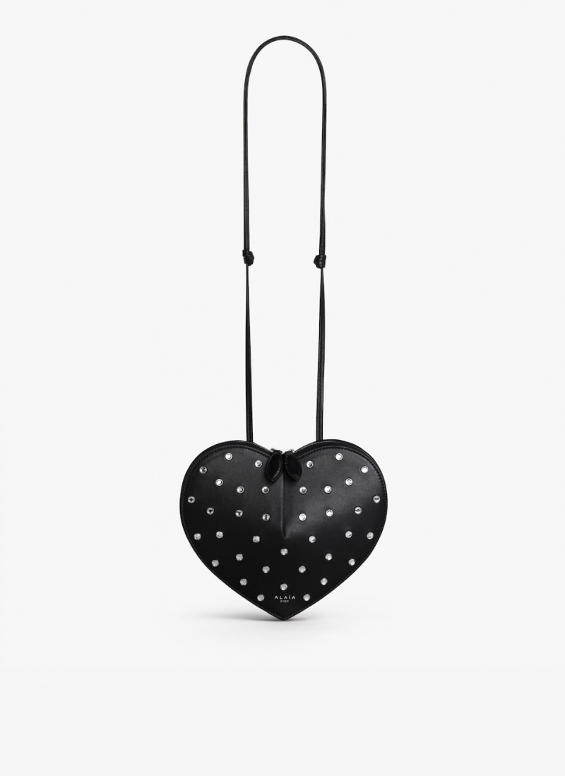 Black Women\'s Alaia Le Cœur Heart Bag Australia | L7G-9414