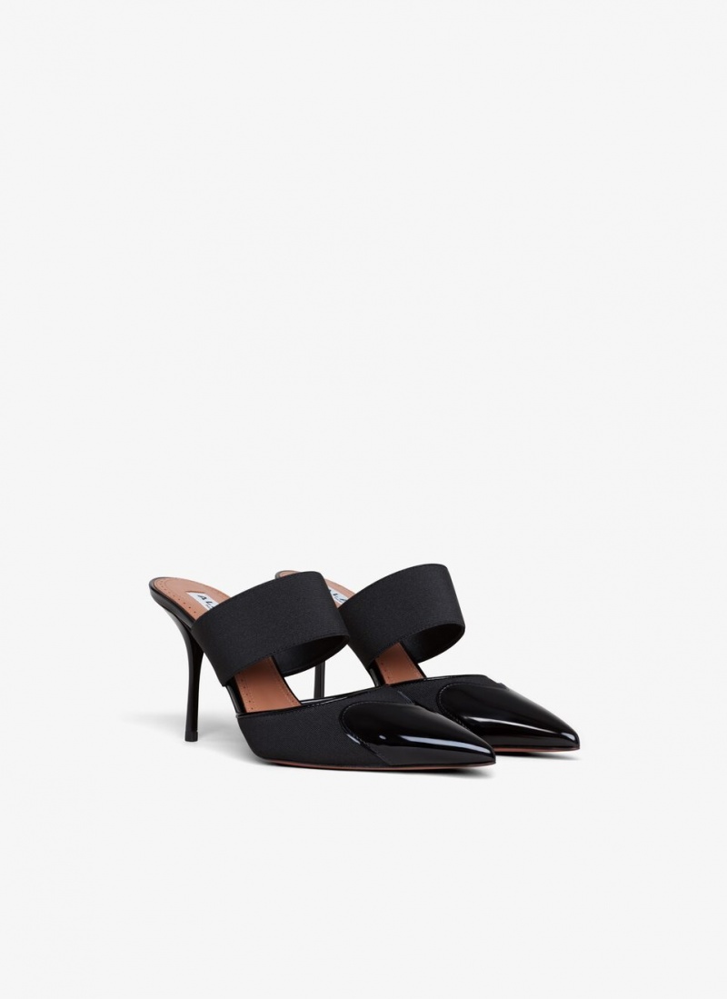 Black Women's Alaia Le Cœur Mules Australia | W2G-4531