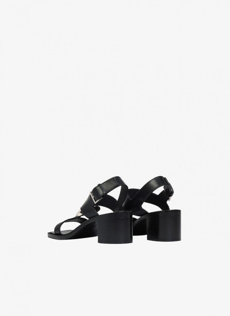 Black Women's Alaia Le Cœur Sandals Australia | J8L-5170