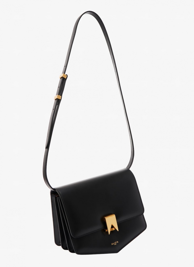 Black Women's Alaia Le Papa Shoulder Bags Australia | U6O-0758