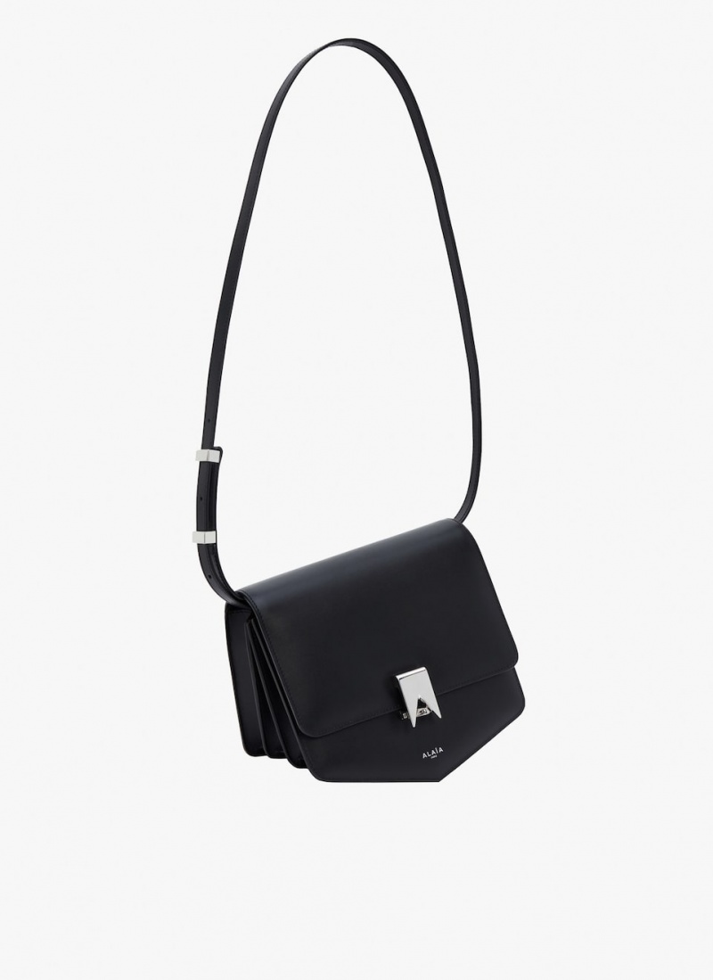 Black Women's Alaia Le Papa Small Shoulder Bags Australia | C9Q-4419