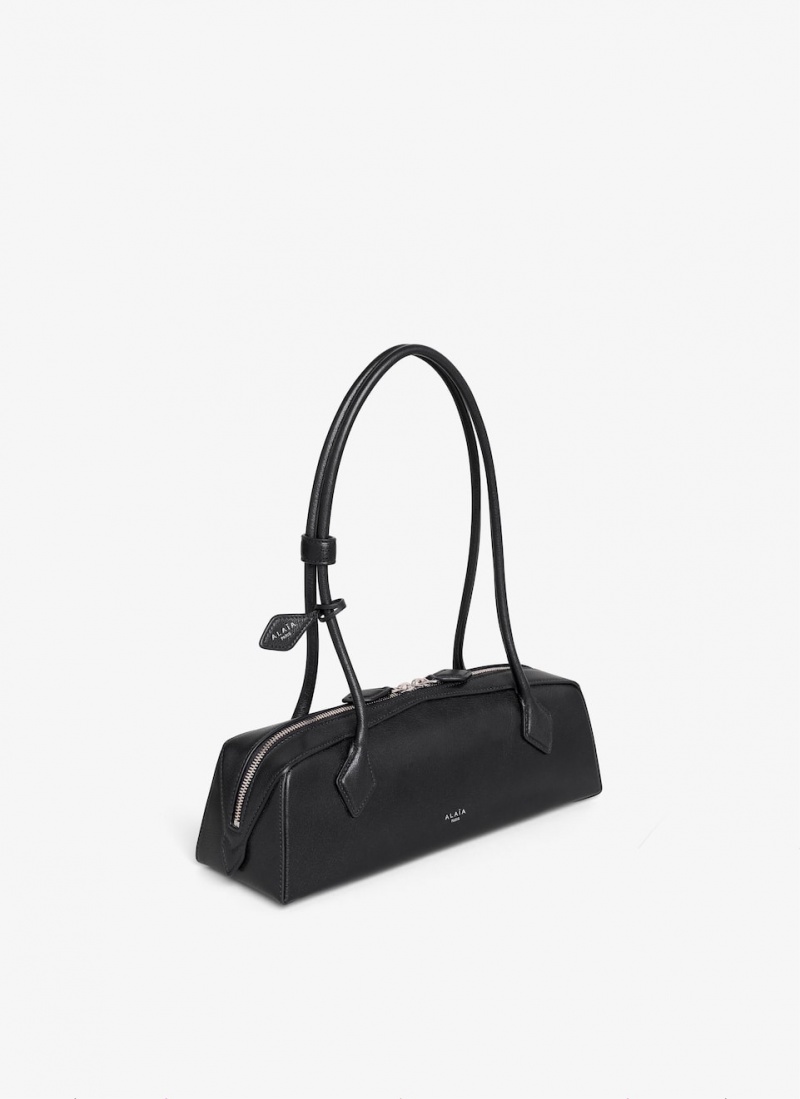 Black Women's Alaia Le Teckel Medium Shoulder Bags Australia | S7W-0564