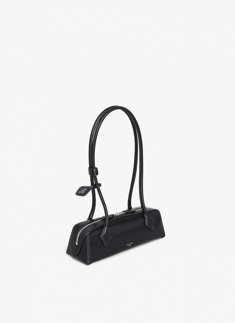 Black Women's Alaia Le Teckel Small Shoulder Bags Australia | N4F-6453