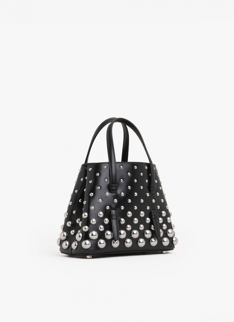 Black Women's Alaia Mina 20 Tote Bags Australia | E2C-3198