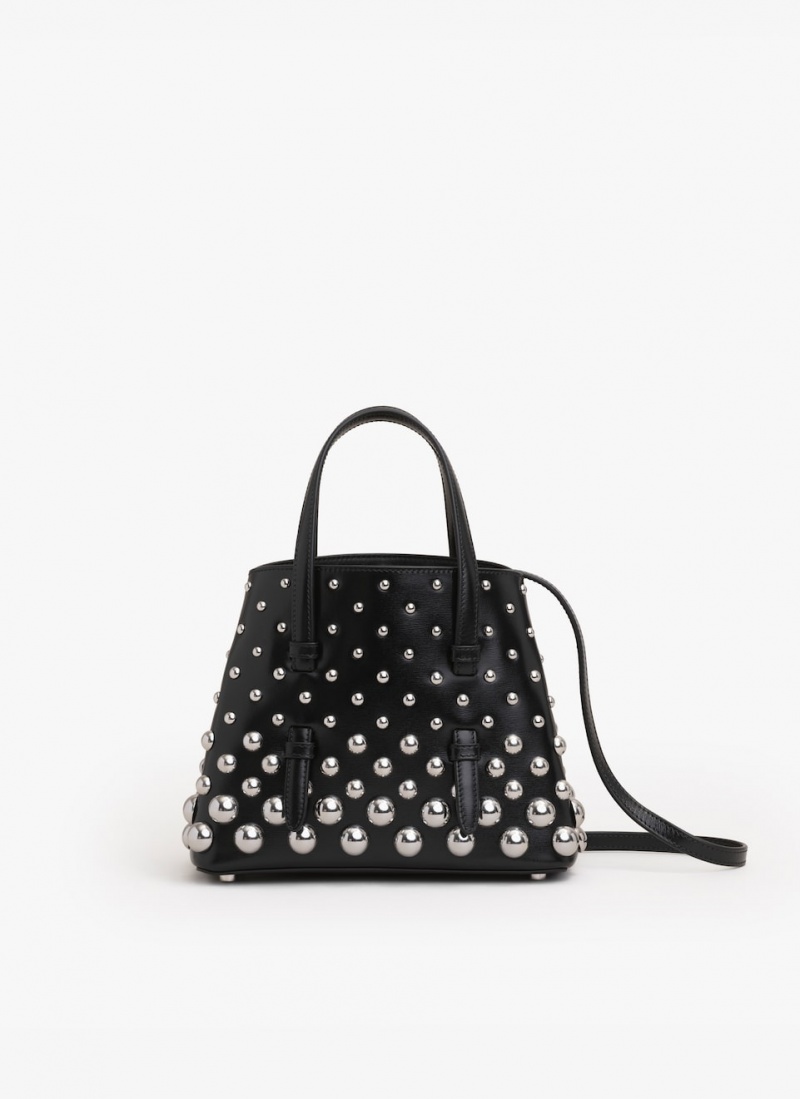 Black Women's Alaia Mina 20 Tote Bags Australia | E2C-3198