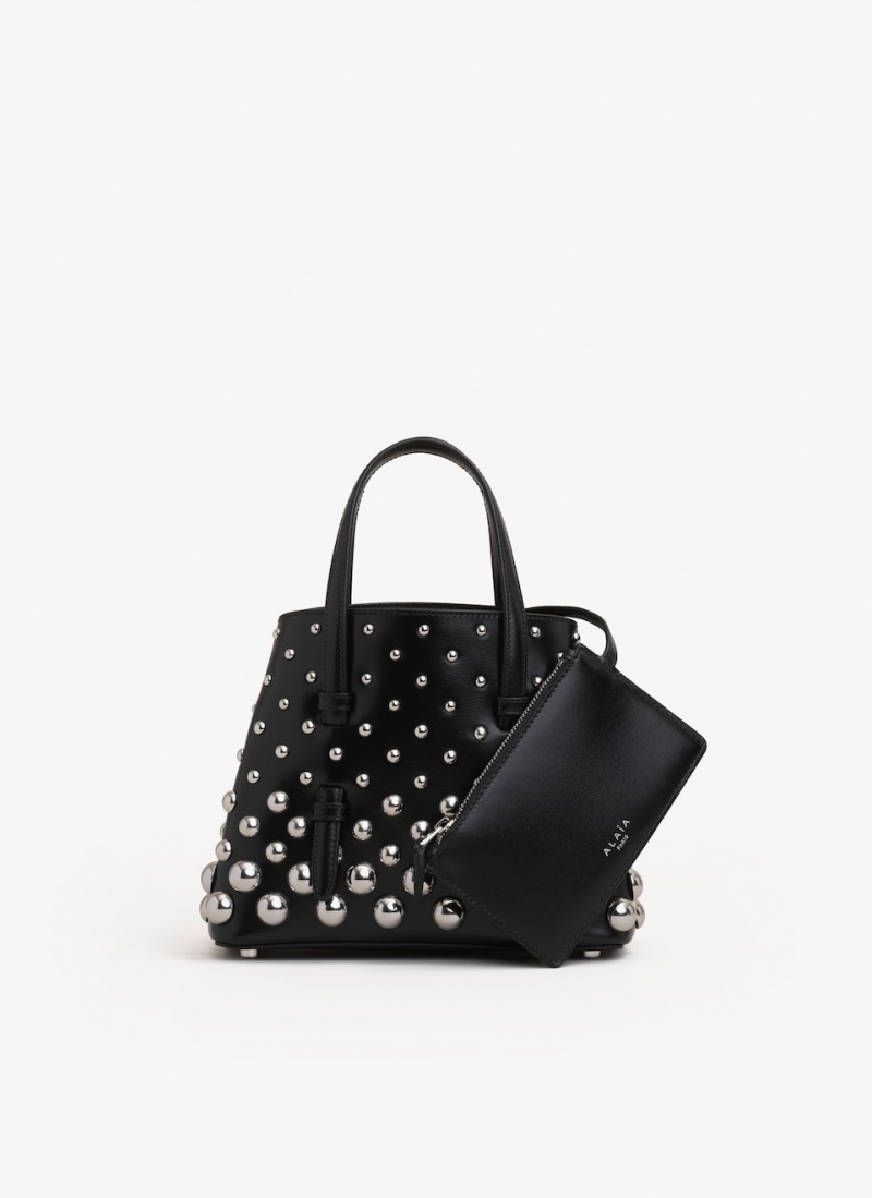 Black Women's Alaia Mina 20 Tote Bags Australia | E2C-3198