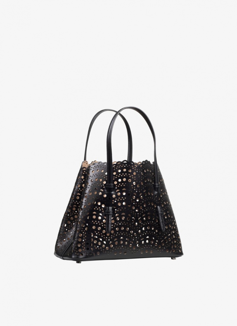 Black Women's Alaia Mina 20 Tote Bags Australia | M0K-8462