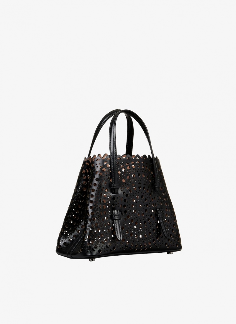 Black Women's Alaia Mina 20 Tote Bags Australia | Q3A-5308