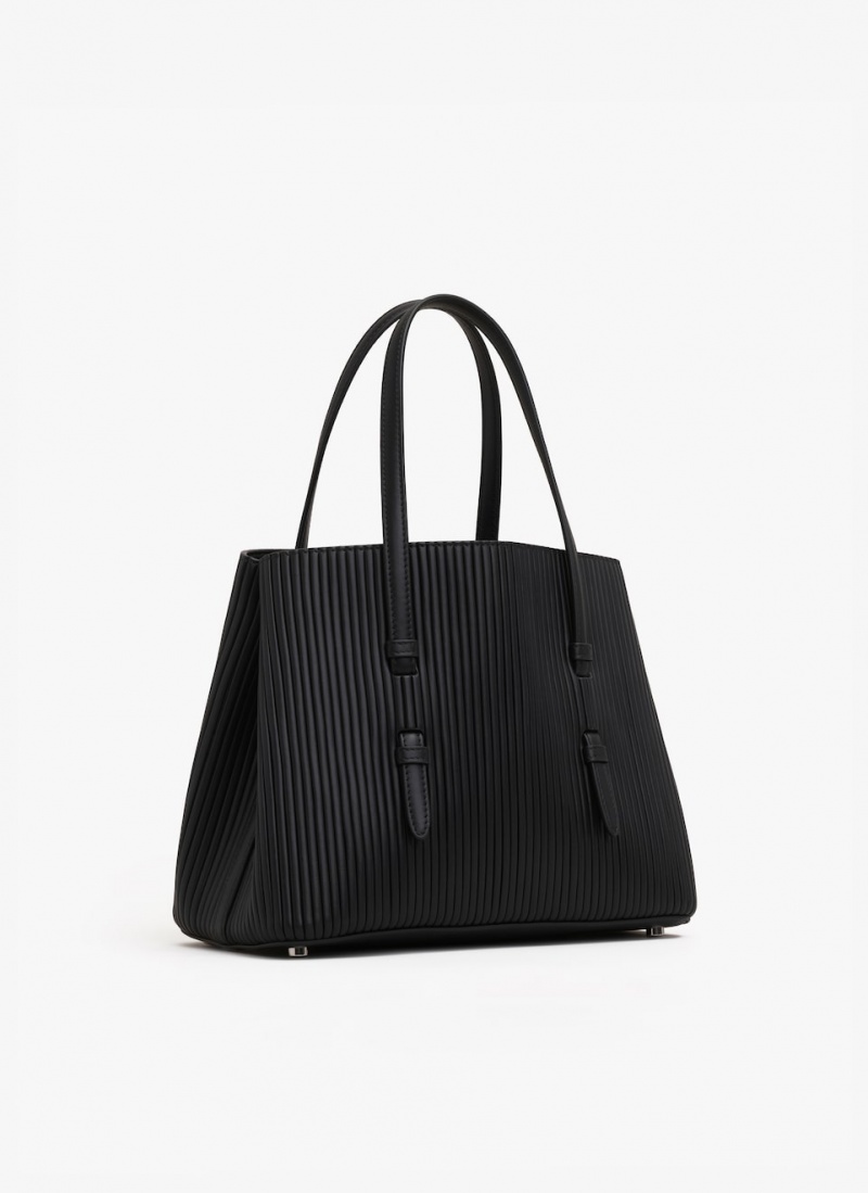 Black Women's Alaia Mina 25 Tote Bags Australia | Y1Q-5486