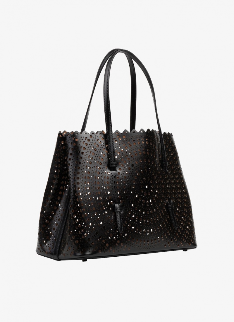 Black Women's Alaia Mina 32 Tote Bags Australia | V7S-1490