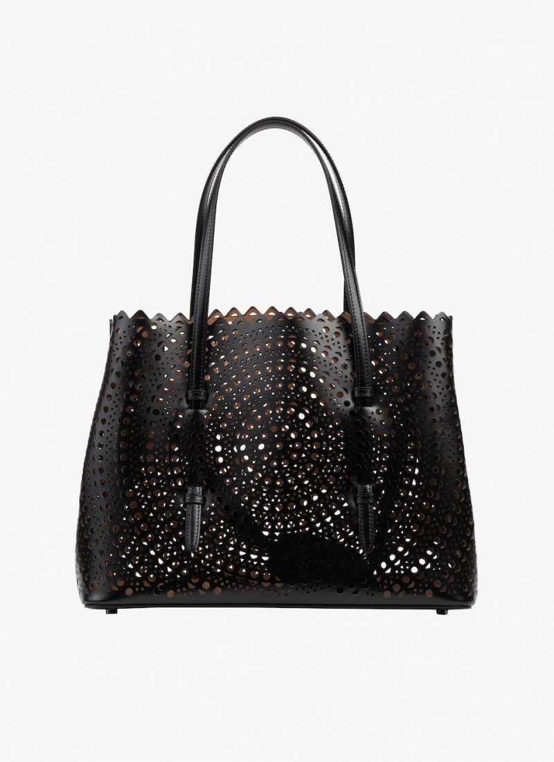 Black Women's Alaia Mina 32 Tote Bags Australia | V7S-1490