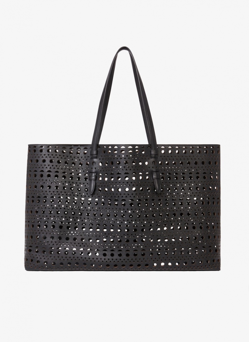 Black Women\'s Alaia Mina 44 Tote Bags Australia | O1F-3162