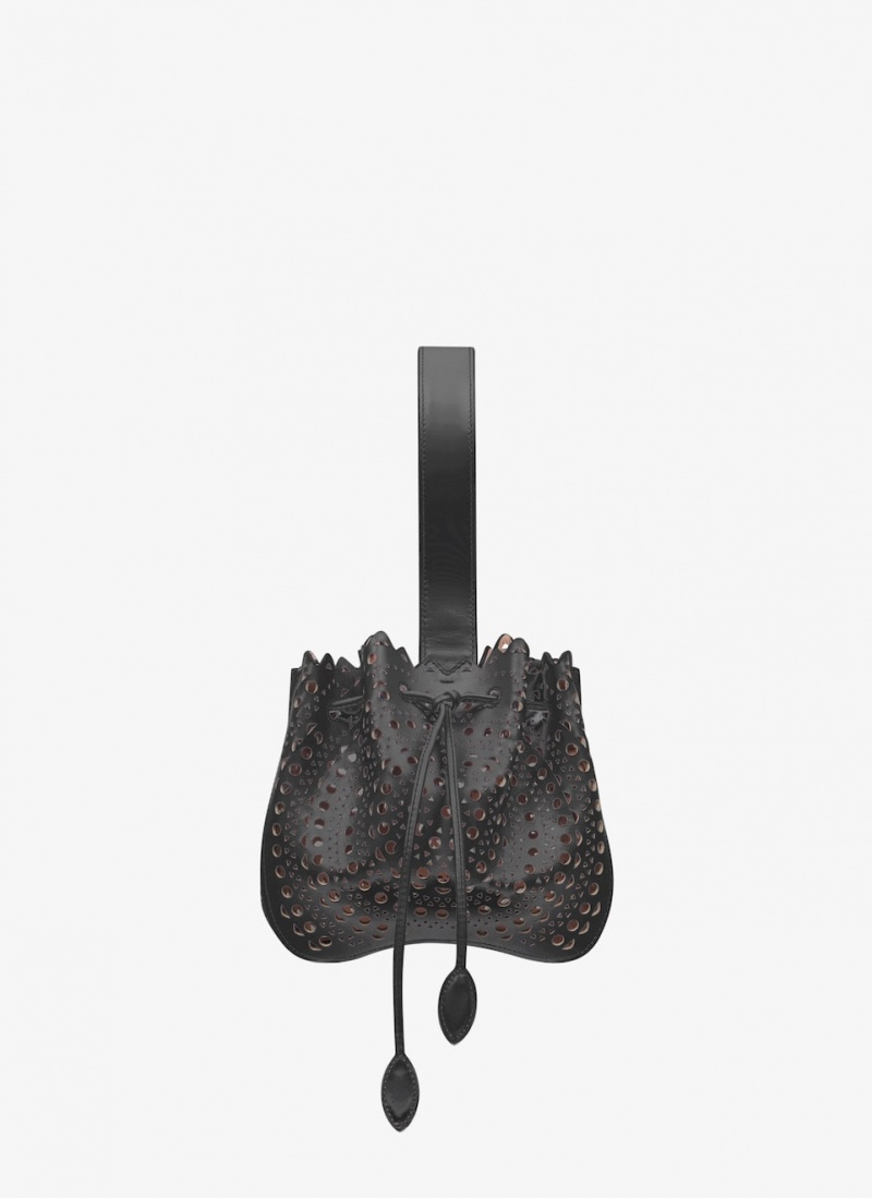 Black Women's Alaia Rose Marie Handbags Australia | K9G-8612