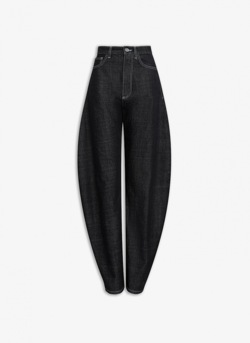 Black Women\'s Alaia Round Jeans Australia | C0V-3955