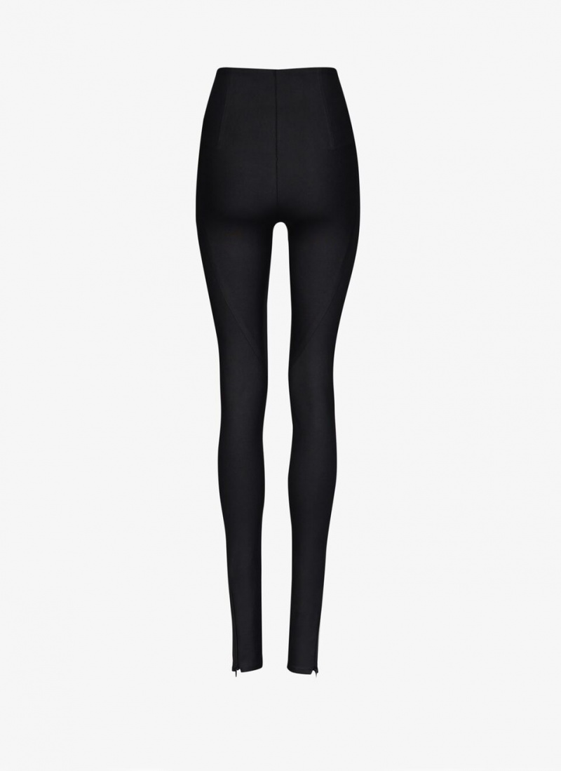 Black Women's Alaia Sculpting Jersey Leggings Australia | Z2H-7697