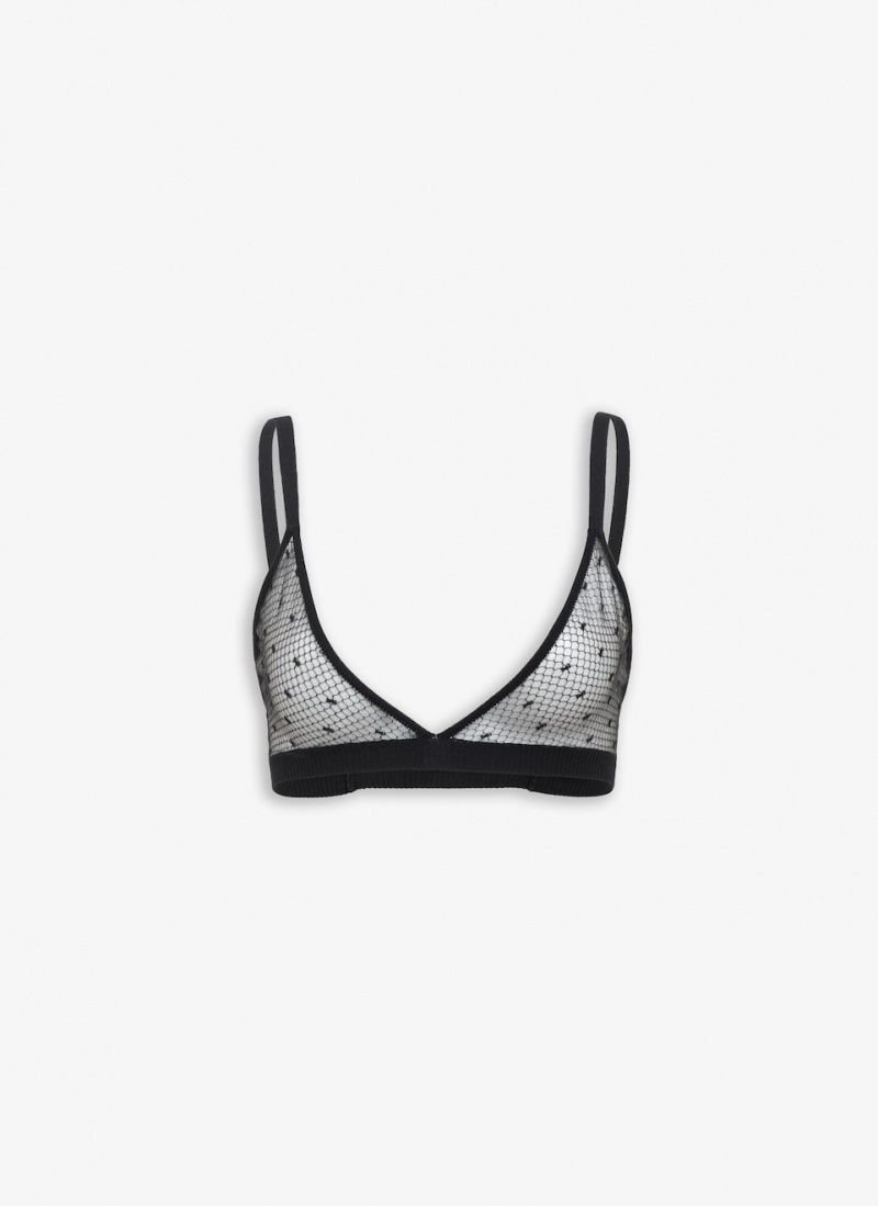 Black Women\'s Alaia Sheer Bra Tops Australia | Z4S-2894